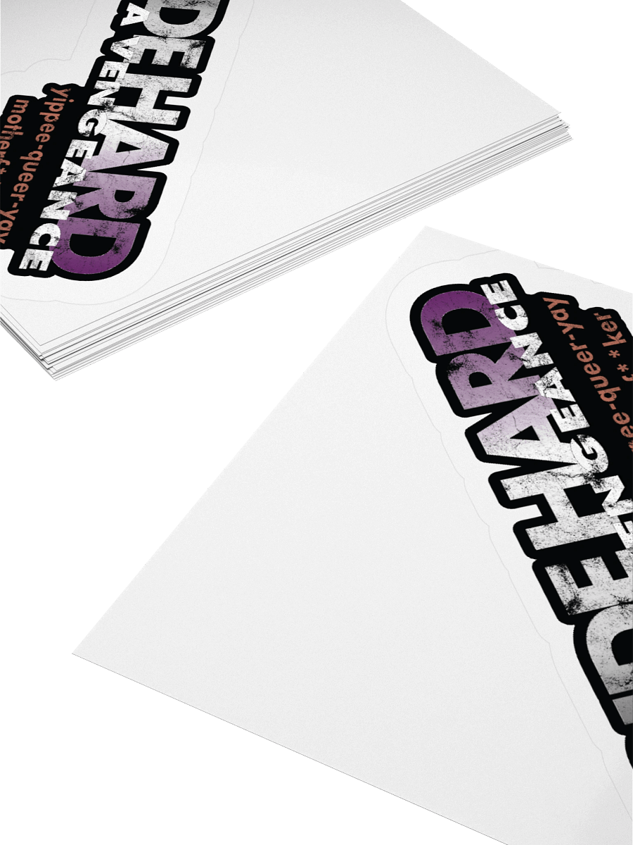 Asexual "Pride Hard" Sticker product image (4)