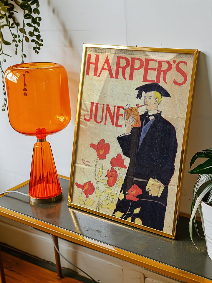 Harper's June 1895 Poster | Edward Penfield Artwork | Vintage Magazine Cover Art for Book Lovers & Classic Wall Decor For Book Enthusiasts product image (5)