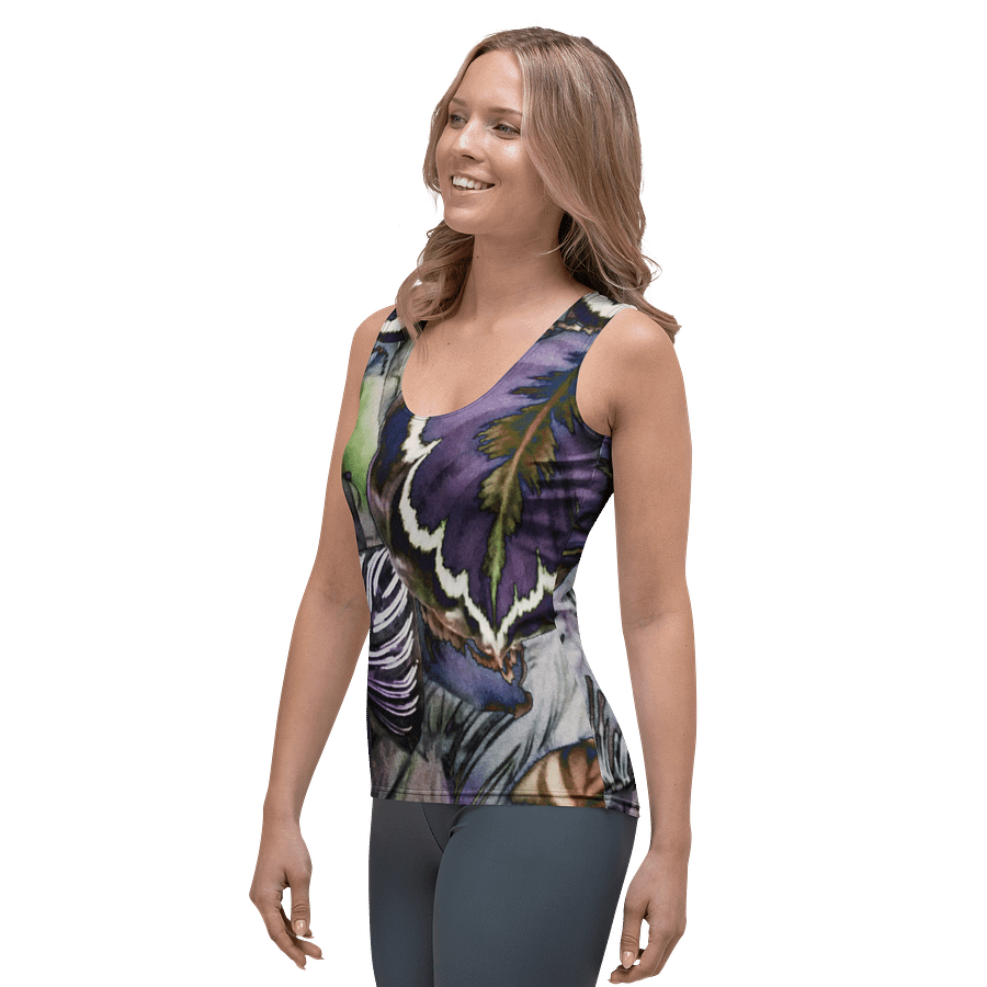 Pourple Leaves Tank Top product image (3)