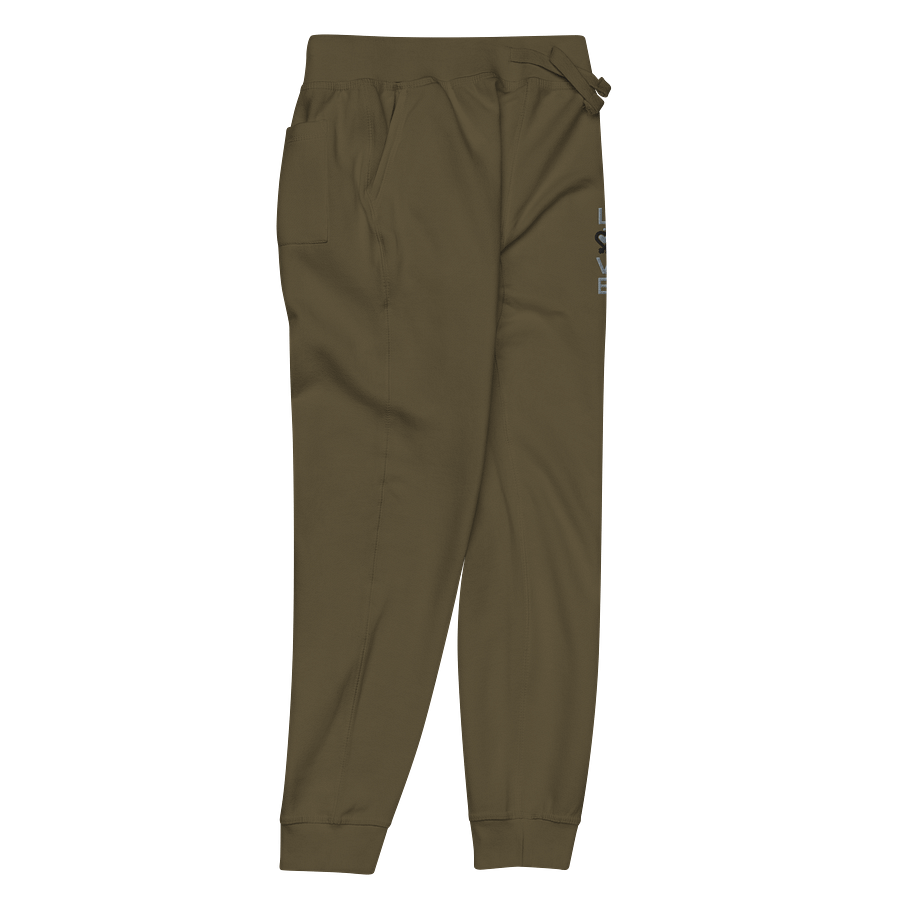 L2A 2025 Drab Slim Embroidered Fleece Joggers product image (6)
