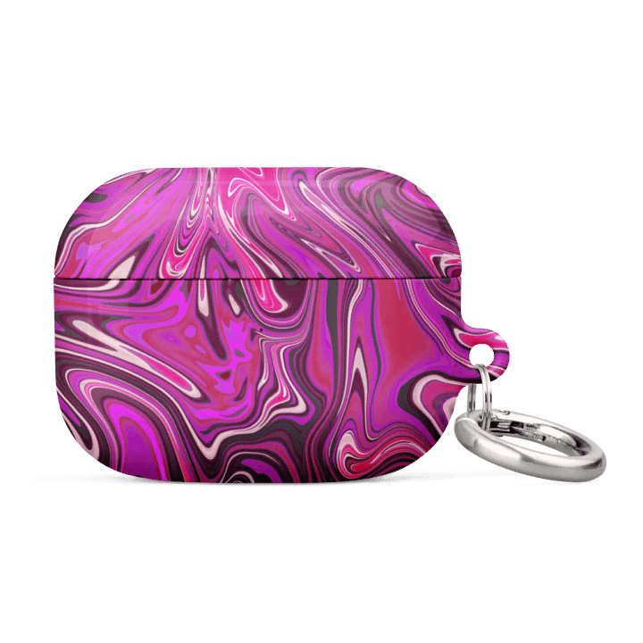 Case for AirPods® - Pink and Purple Digital Fluid Art product image (1)