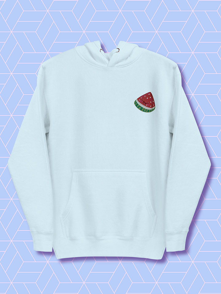 Smiling Watermelon embroidered Unisex Hoodie product image (1)