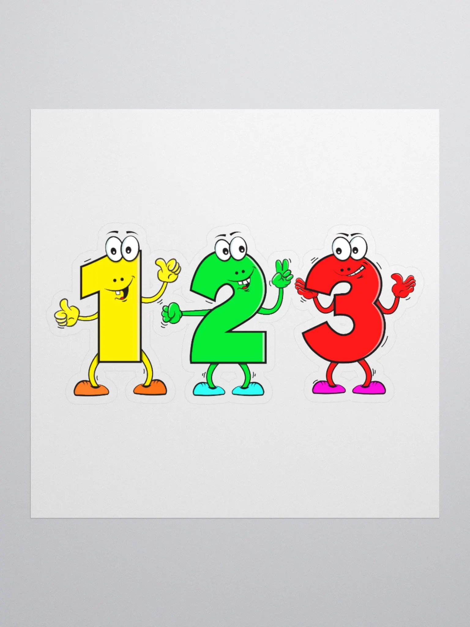 123 CARTOON CHARACTER STICKER product image (2)