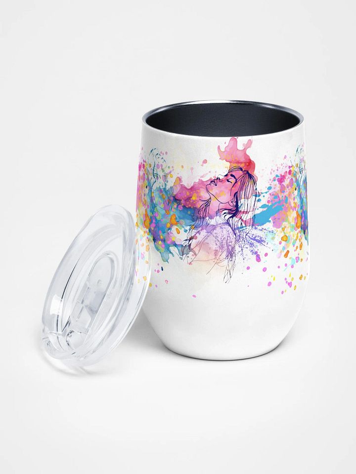 pastel harmony insulated wine tumbler gift for arty ladies moms daughters product image (2)