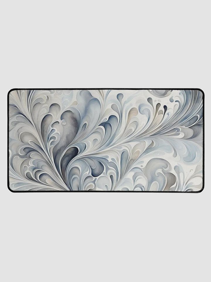 Gray Fractals Desk Mat product image (1)