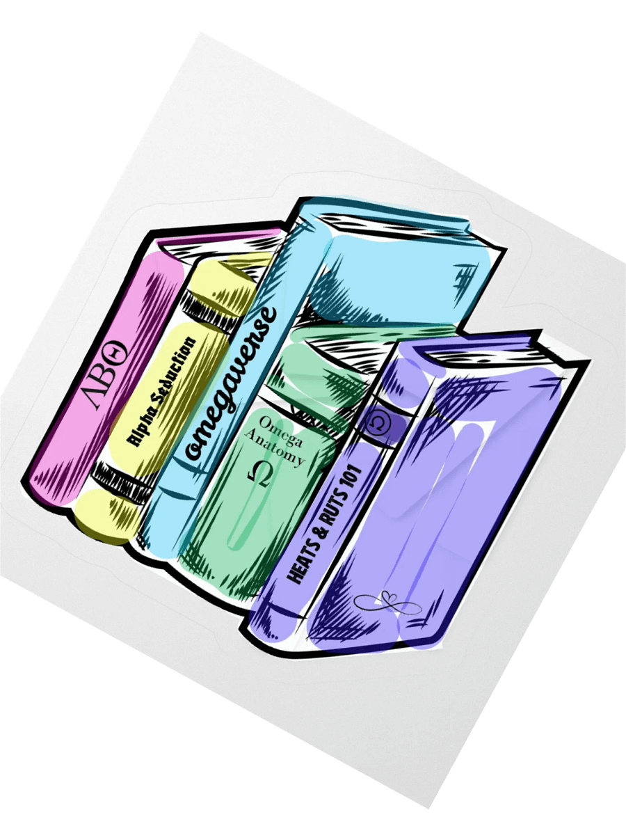 Omegaverse Books Sticker product image (3)