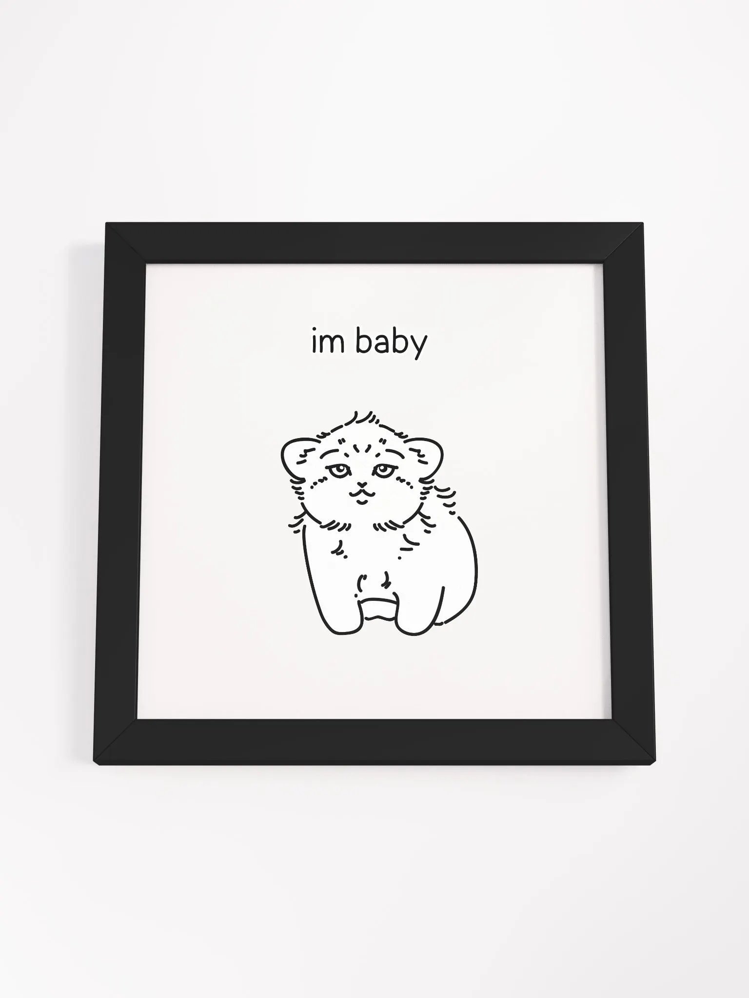 I'm Baby Manul - Framed Print product image (12)