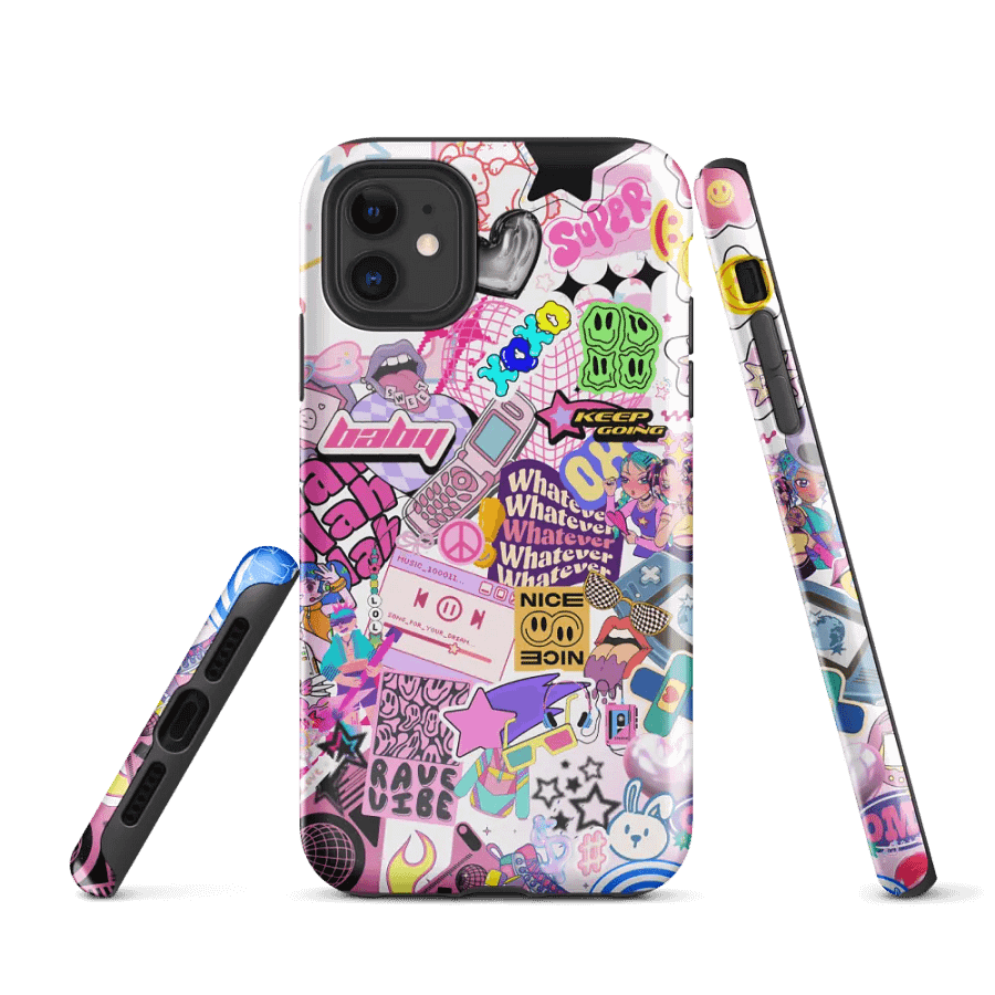 Neon Y2k Dream Collage iPhone® Tough Case product image (1)
