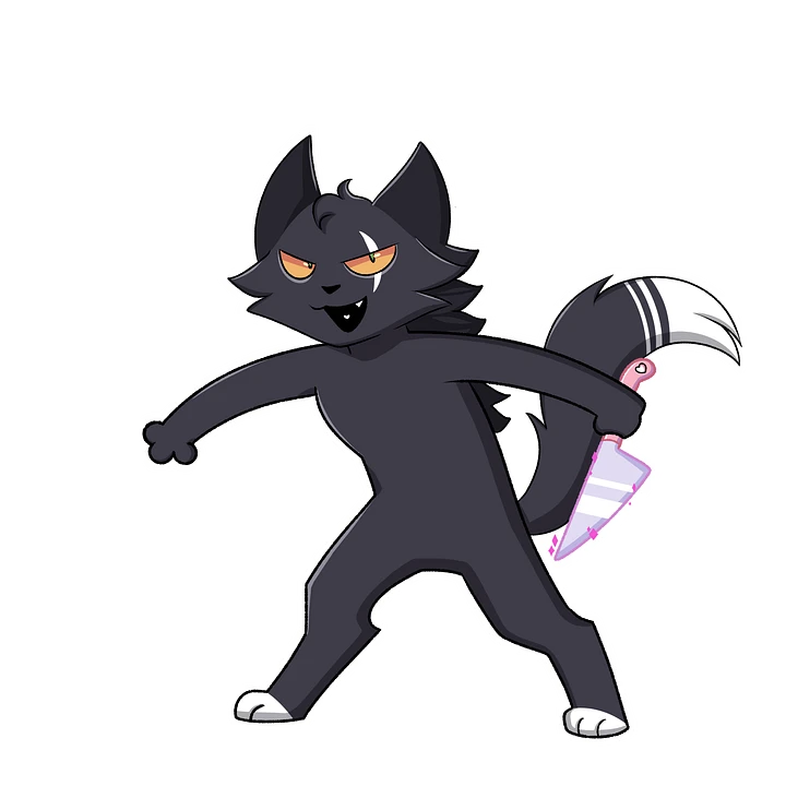 Knife Cat Sticker product image (1)