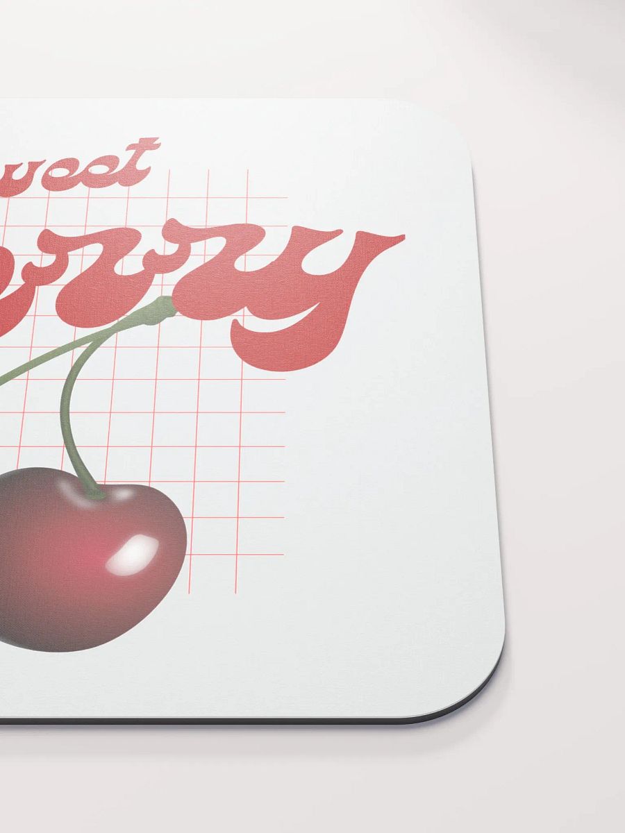 Sweet Cherry Grid Mouse Pad product image (5)