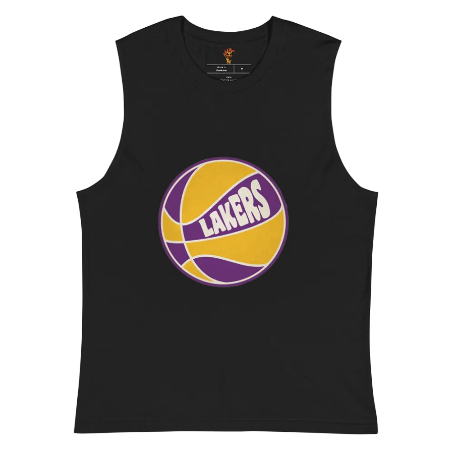 Patriot Nedo Brand Lakers Basketball Logo Muscle Tank product image (8)