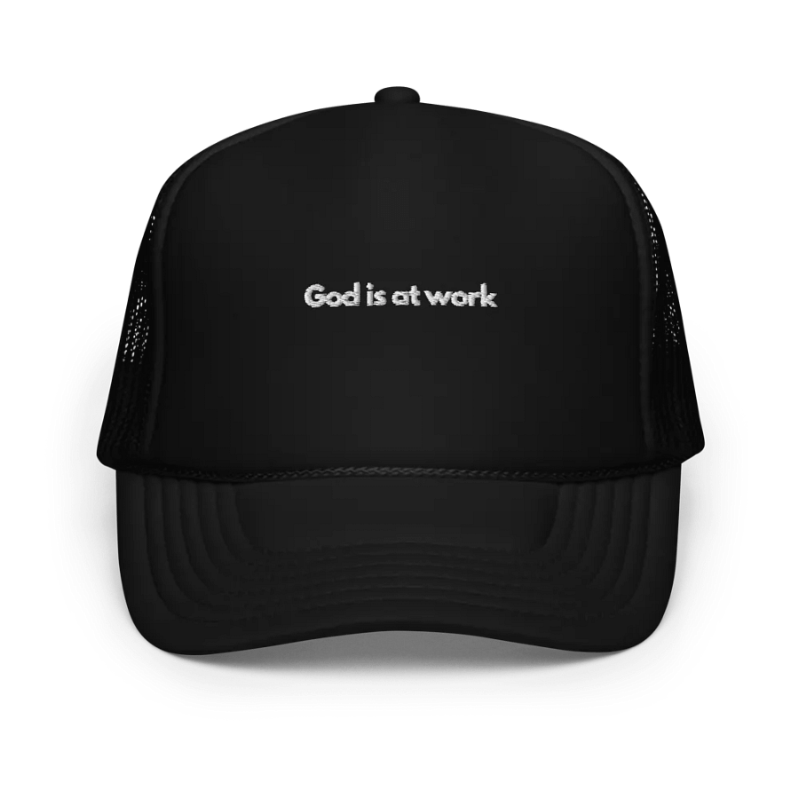 God Is At Work Trucker product image (1)