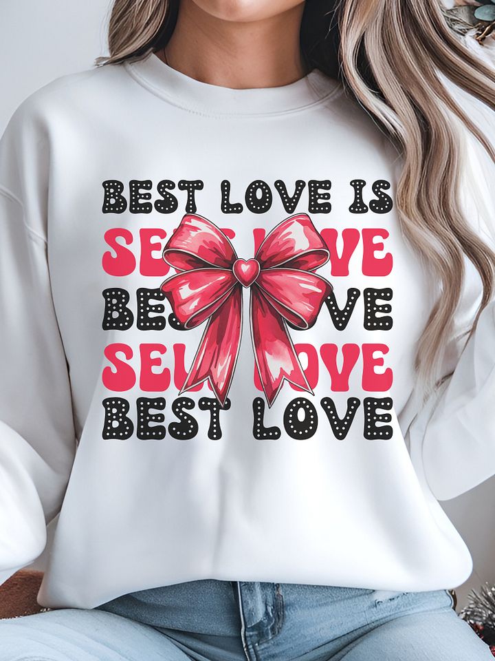 Self Love Pink Bow Crewneck product image (6)