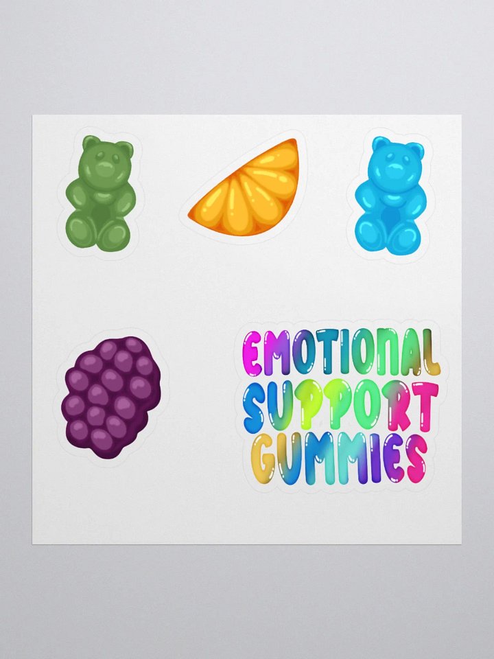 Emotional Support Gummies Sticker Page product image (1)