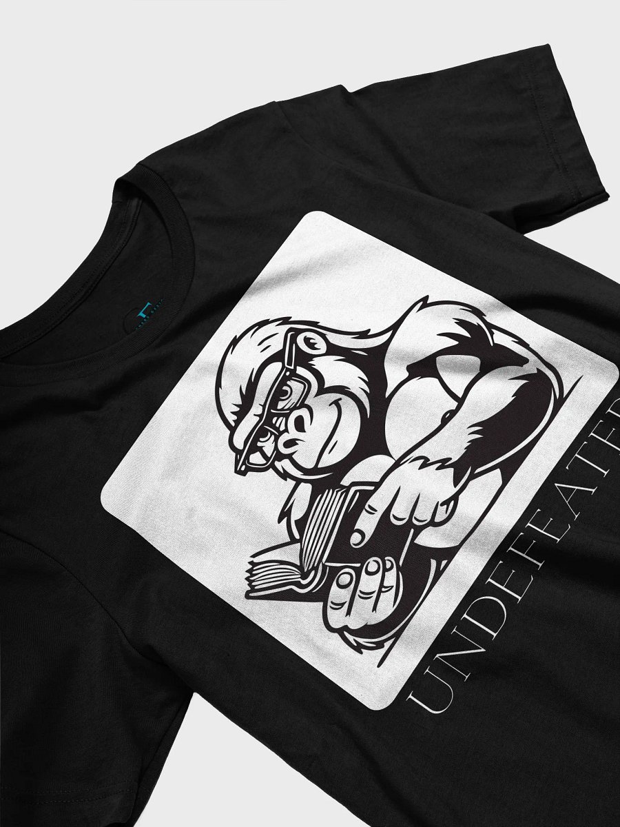 Undefeated Gorilla Reading Tee – Smart Strength Collection | Bella+Canvas 3001 product image (29)