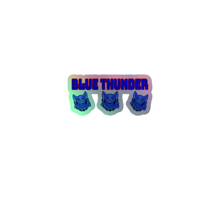 Blue Thunder Holographic Sticker Collection product image (1)