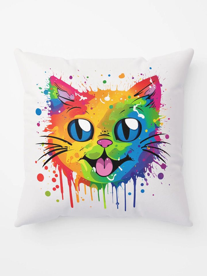 Splat Cat Rainbow Pillow product image (1)