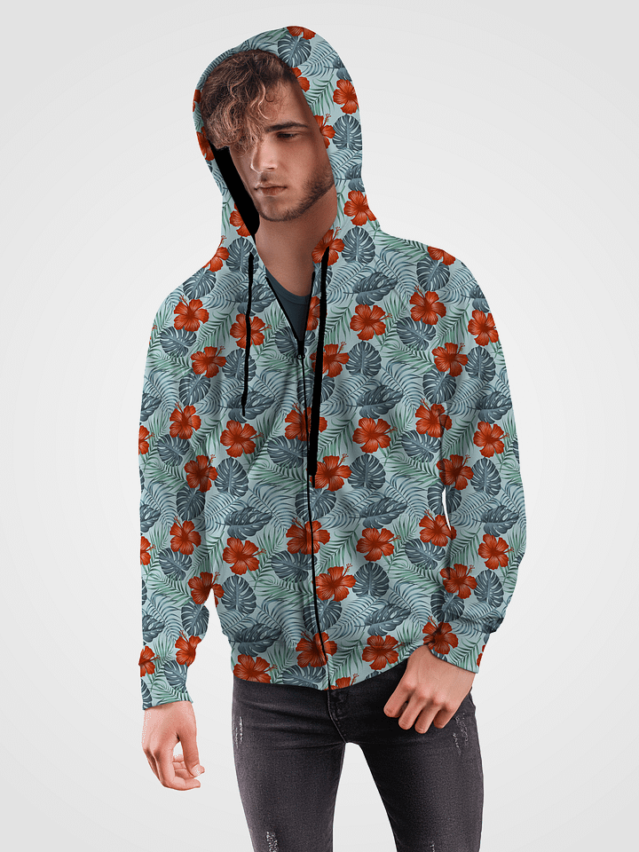 Palm Paradise | Recycled Unisex ZIP Hoodie product image (1)