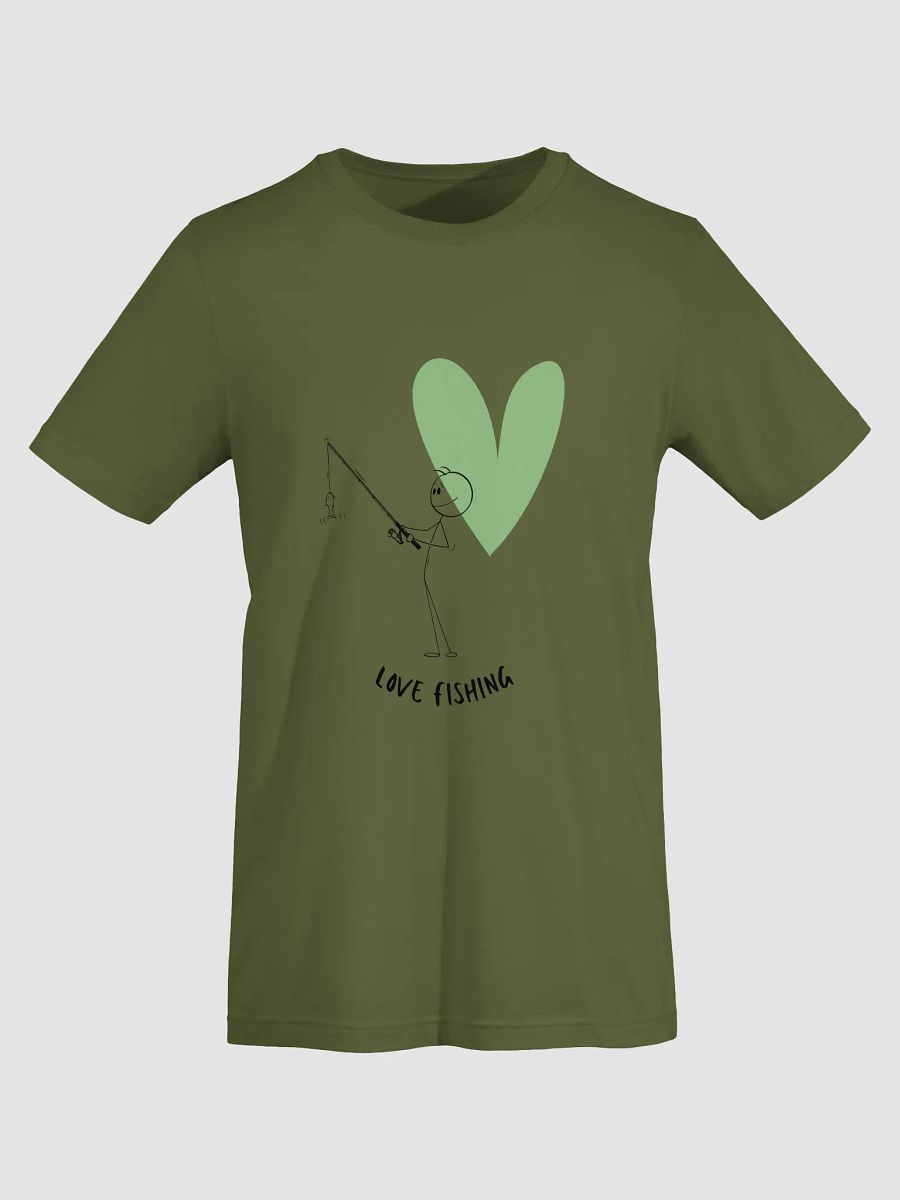 Love Fishing Heart Cartoon Supersoft T-Shirt product image (5)