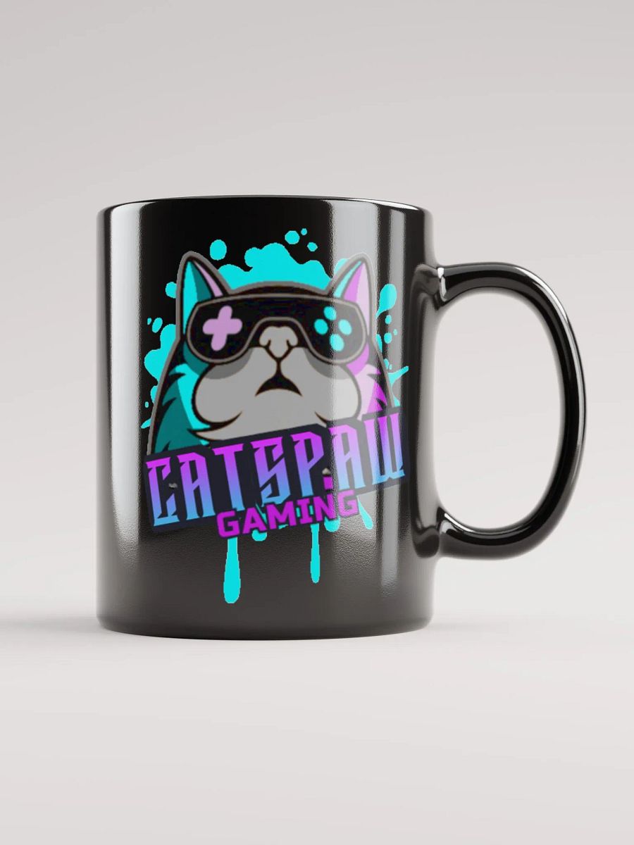 CatsPaw Gaming Logo Black Glossy Mug product image (6)