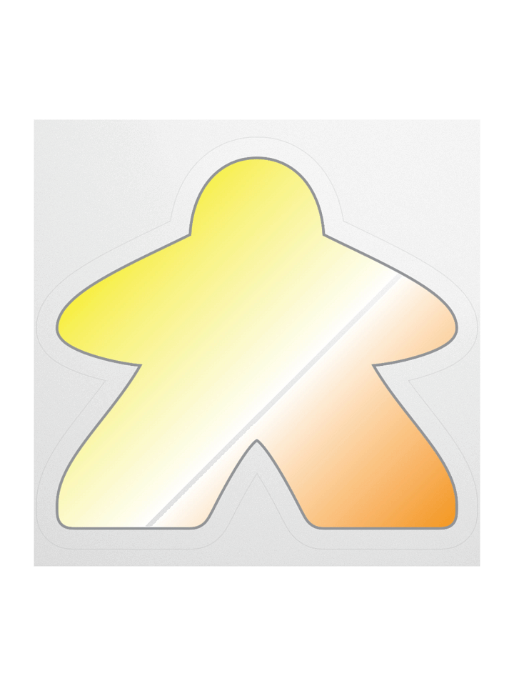 Maverique Pride Gradient Meeple Sticker product image (1)