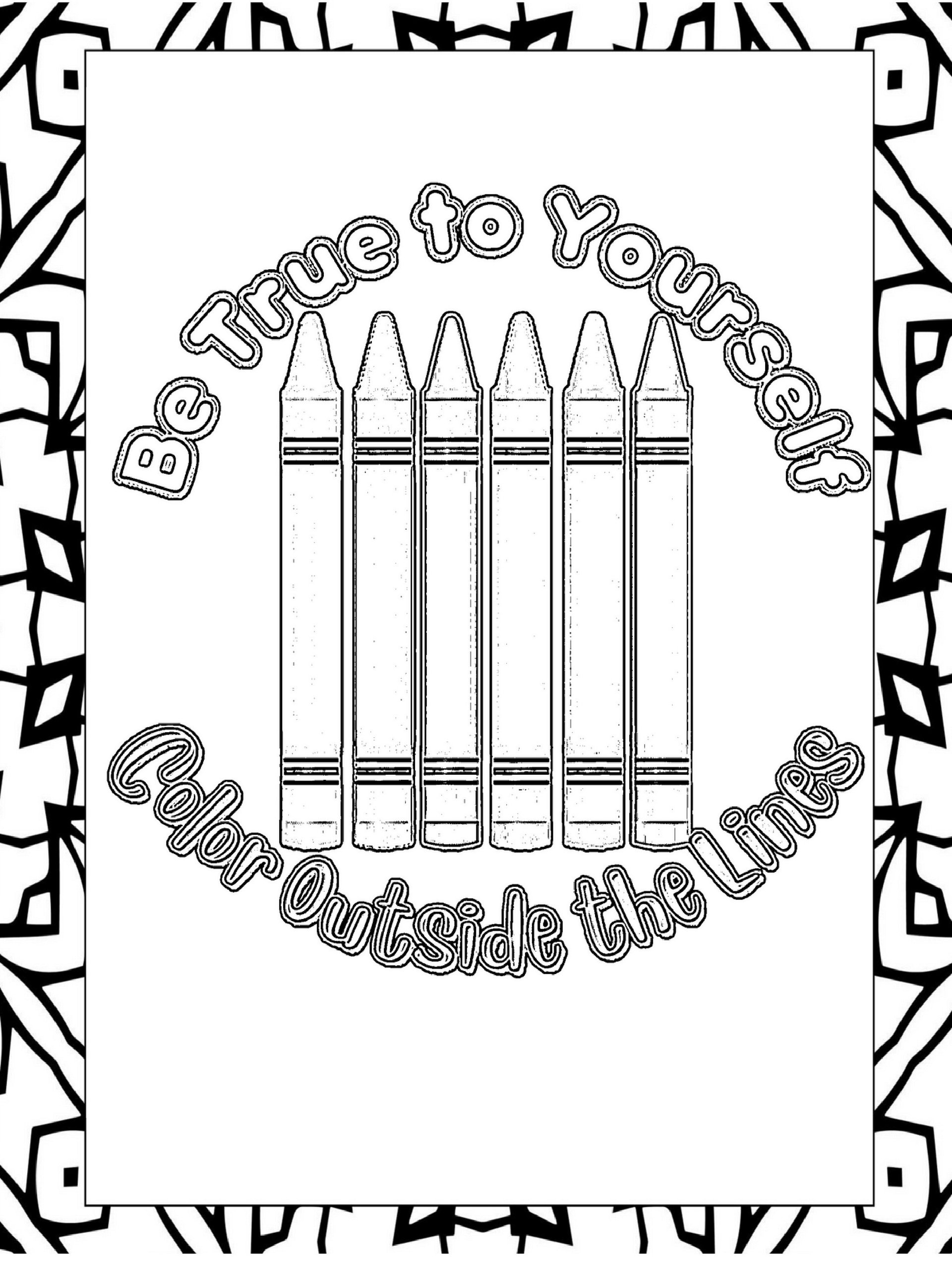 40 Positive Self Esteem Quotes Coloring Journal: Affirmations and Self Confidence Quotes and Patterns to Color for Young Women product image (3)