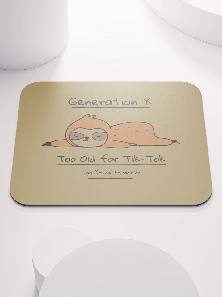 Classic Generation X Sloth Mouse Pad product image (1)
