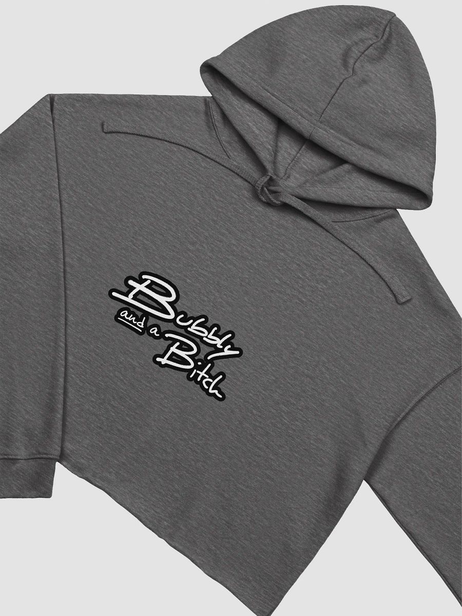 Bubbly and a B*tch (lined design) fleece cropped hoodie product image (9)