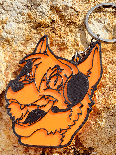 Derp Fox Keychain product image (2)
