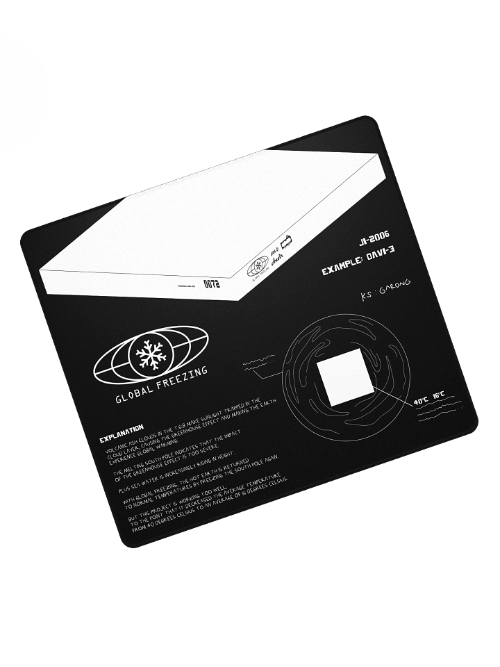 DESKMAT | GLOBAL FREEZING (BLACK EDITION) product image (1)