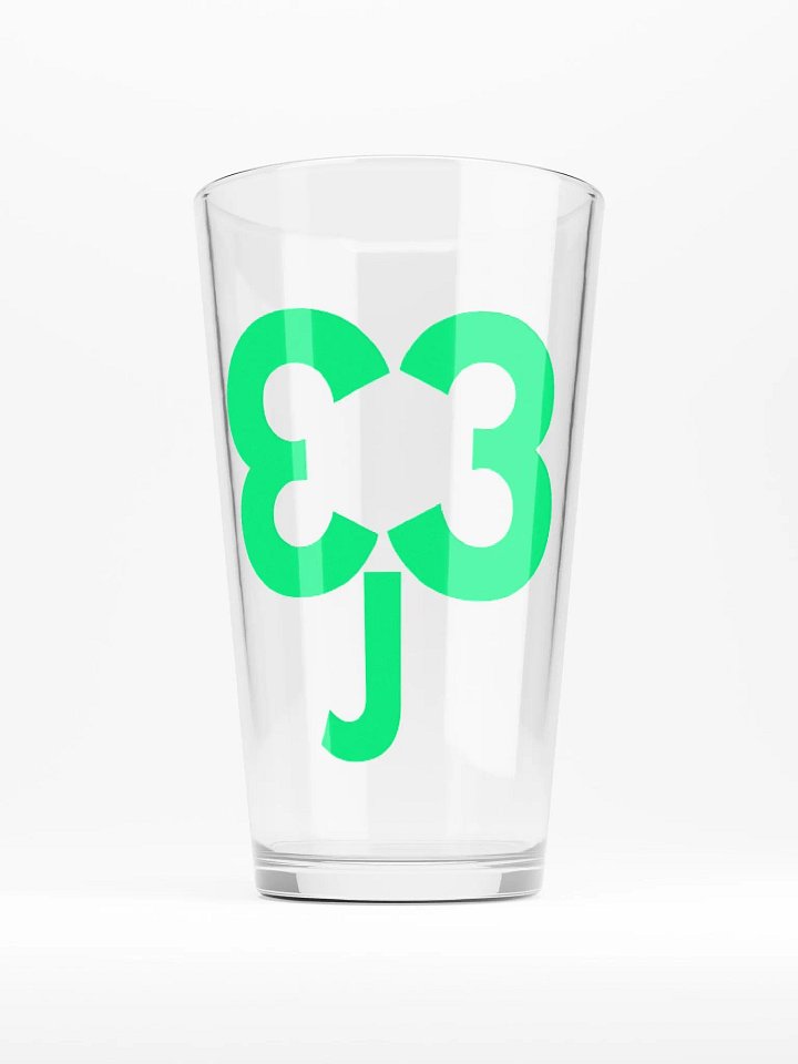 St. Patricks Day Text Clover Pint Glass product image (1)