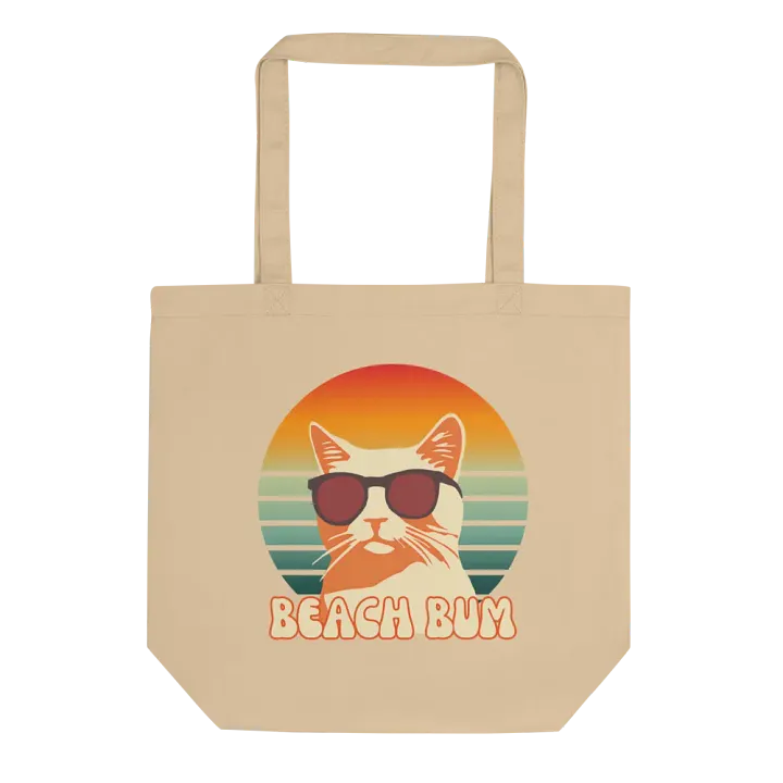 Beach Bum Cat Sunglasses Tote Bag product image (2)