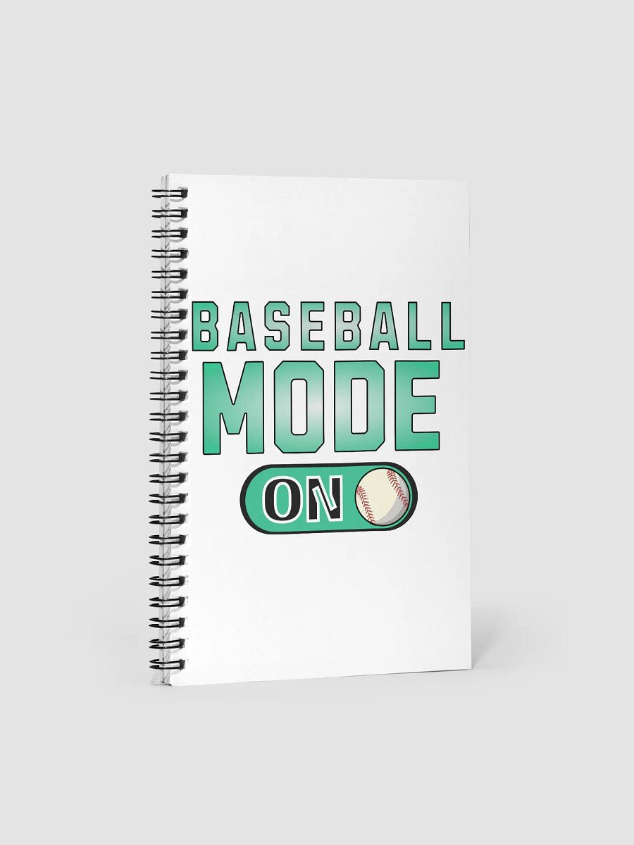 Baseball Mode On Spiral Notebook product image (1)
