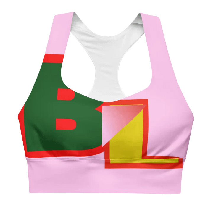 All-Over Print Recycled Longline Sports Bra product image (1)