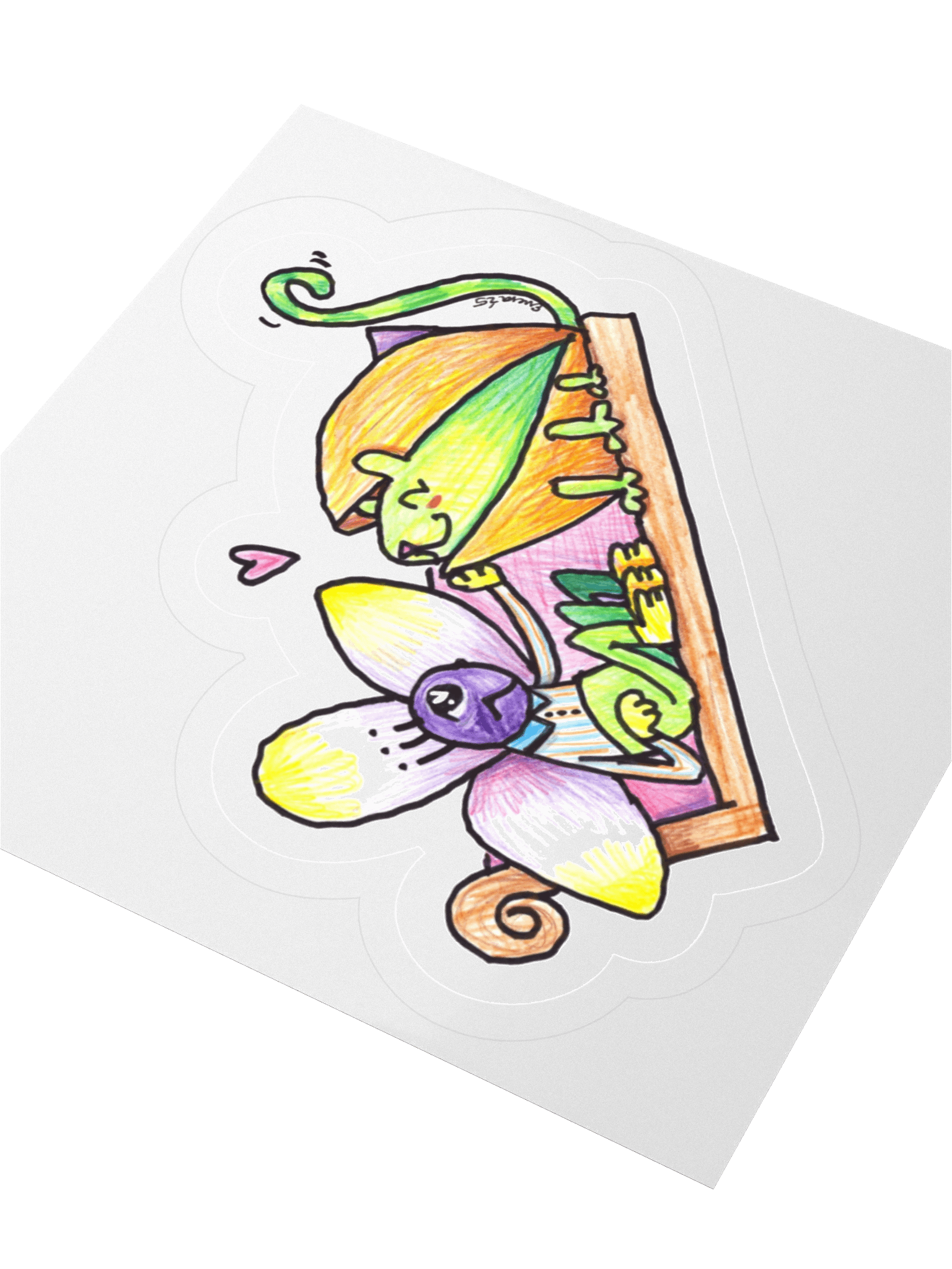 Orchid Pistachio Pie Sticker product image (3)