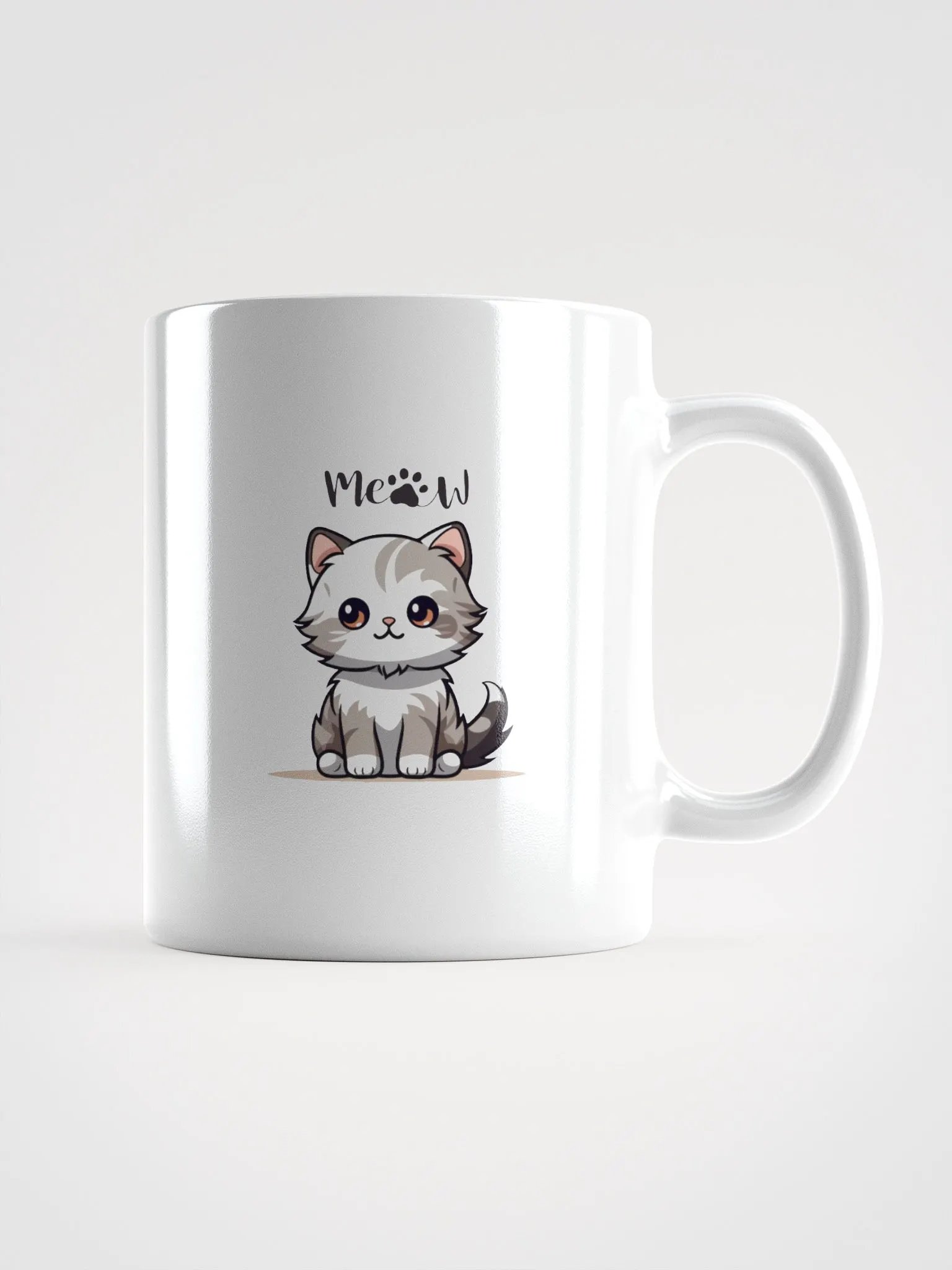 Poor Cat White Glossy Mug product image (2)