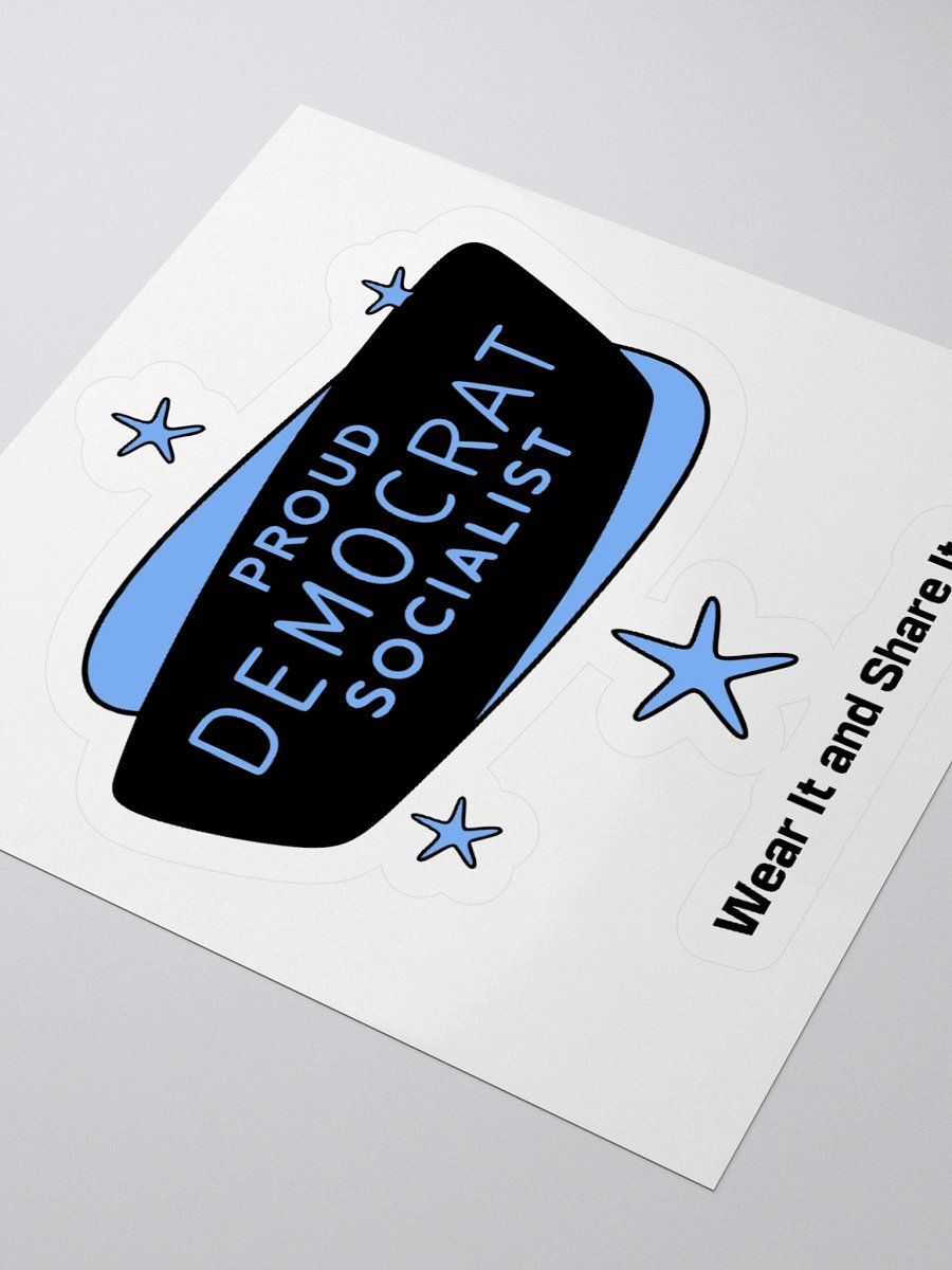 Proud Democrat Socialist Bold Identity Stickers (C) product image (9)