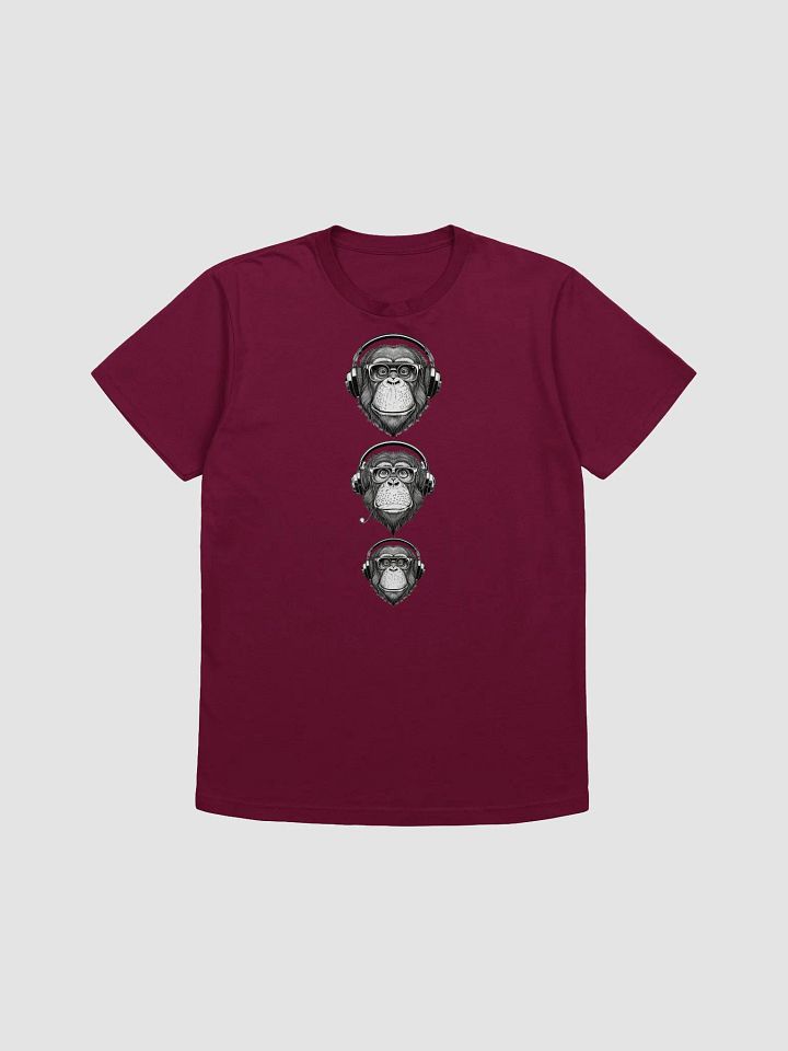 Monkey Business Mens T Shirt (Tri Chimp) product image (1)