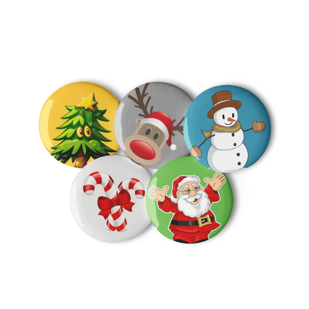 "Jolly Christmas" Pin Button Set (5-Piece) (2024) product image (6)