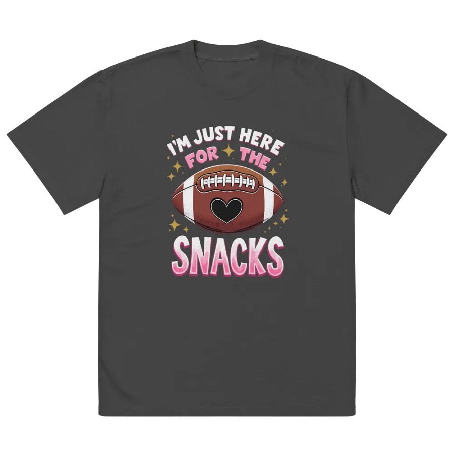 I'm Just Here for the Snacks" Funny Football T-Shirt product image (3)
