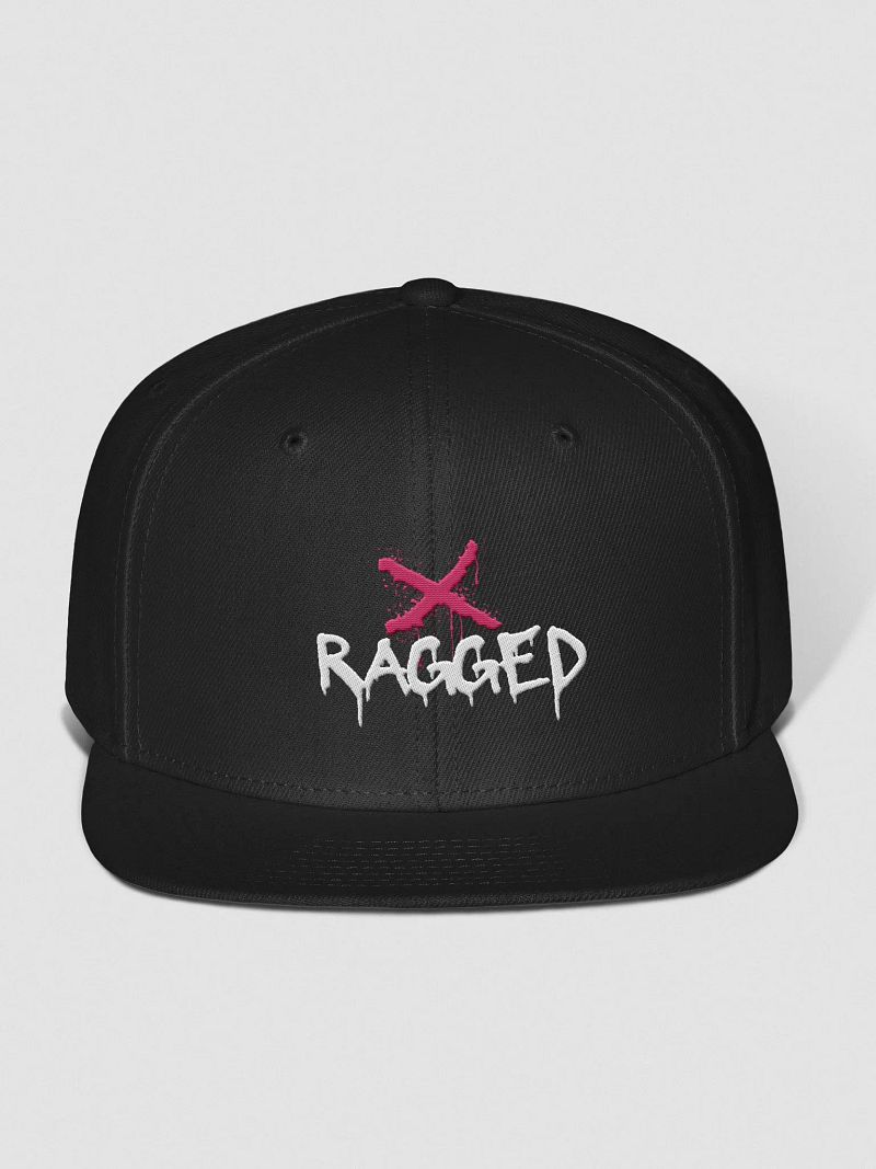 Ragged X Pink, Black Snapback