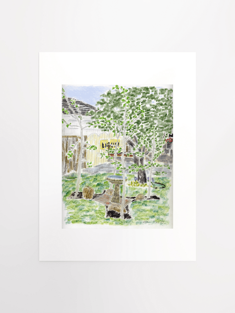 Backyard West View print product image (2)