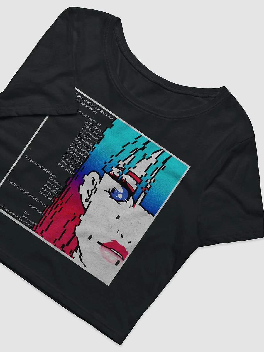Panic Glitchy Dream Girl v2 Crop Top product image (2)