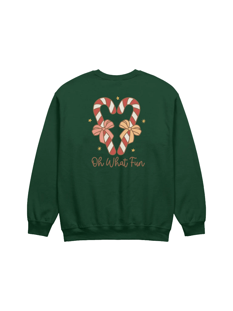 [Candy Cane Oh What Fun] Holiday Crewneck Sweatshirt product image (4)