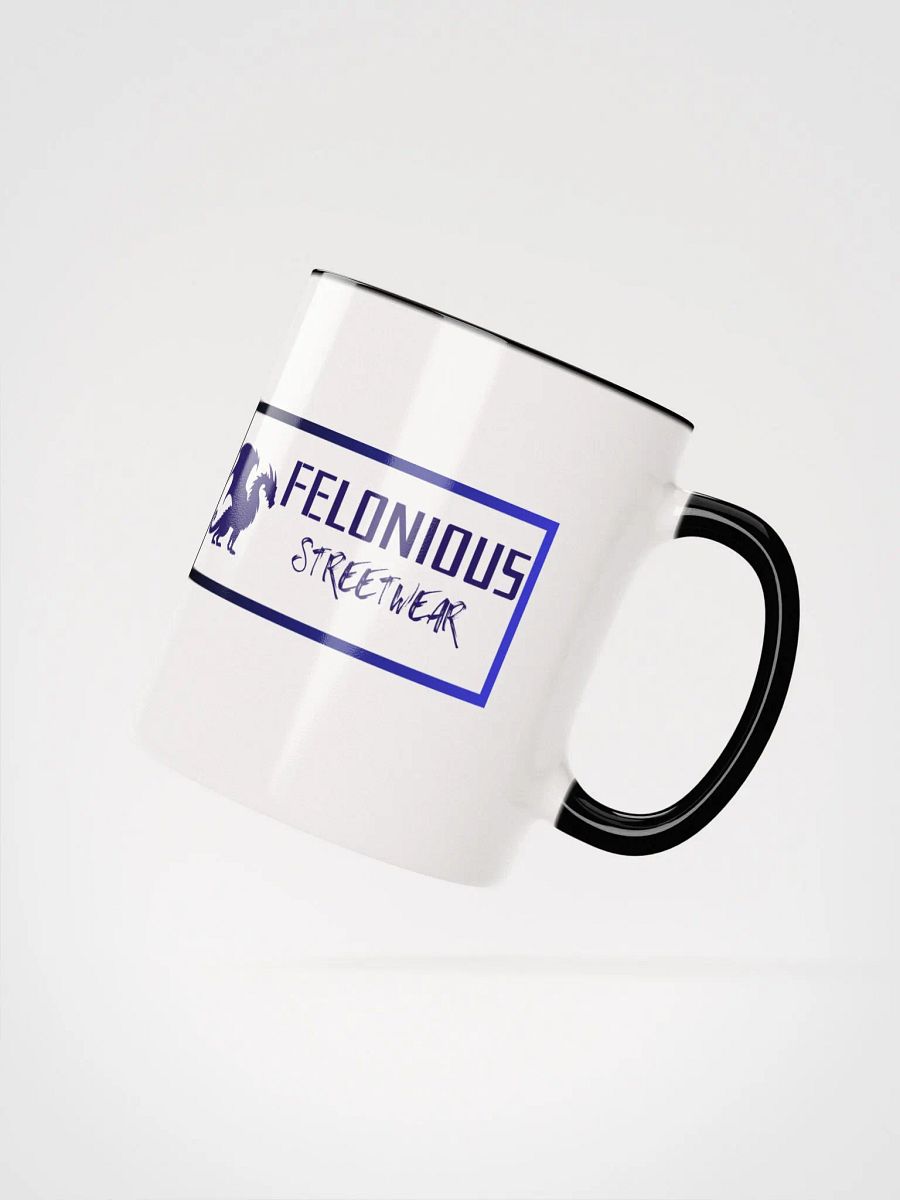 Felonious Streetwear Dragon Electric Blue Logo Ceramic Mug product image (25)