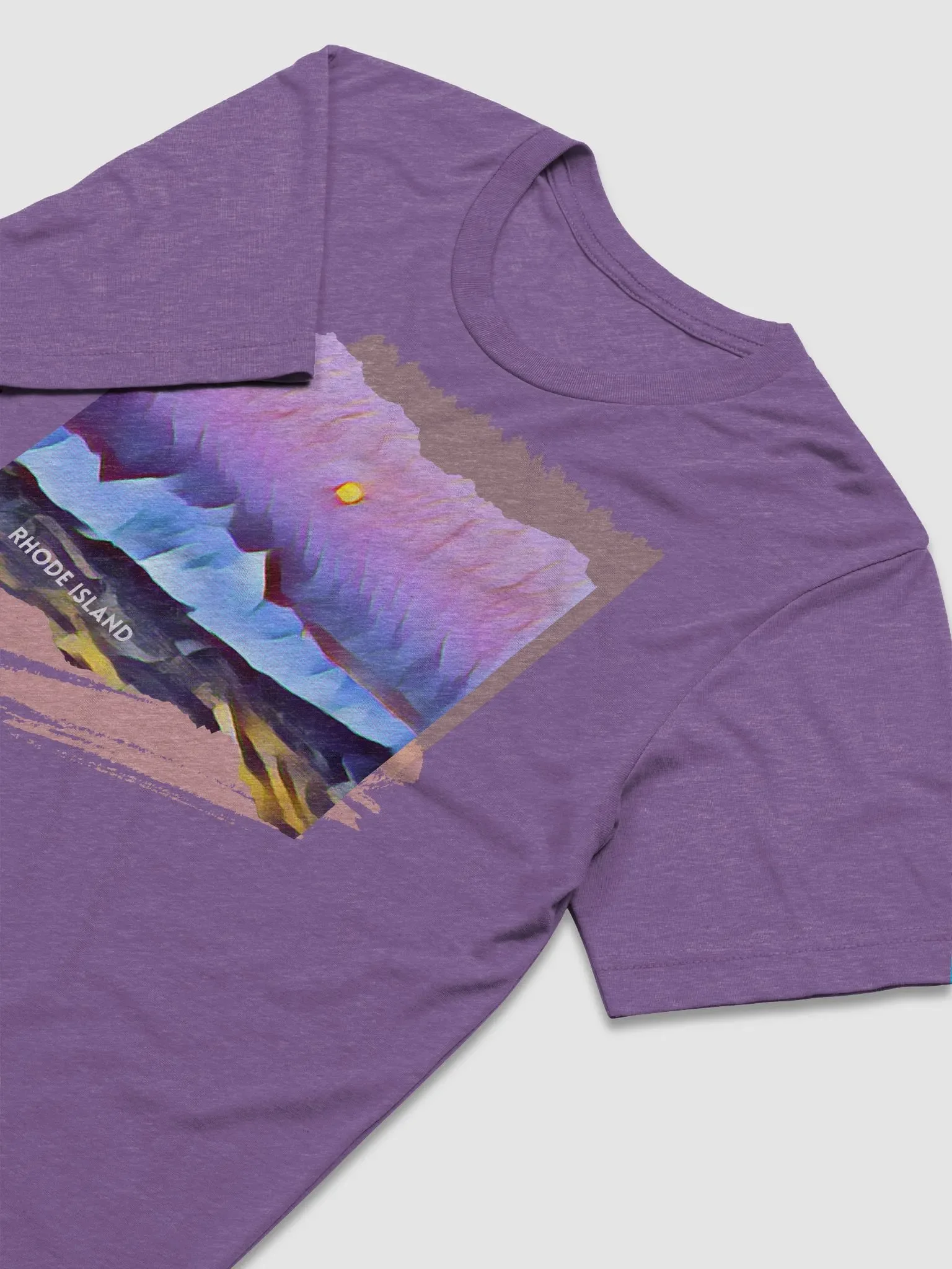 Moon Over the Cliff Walk Graphic Tri-Blend Tee product image (2)