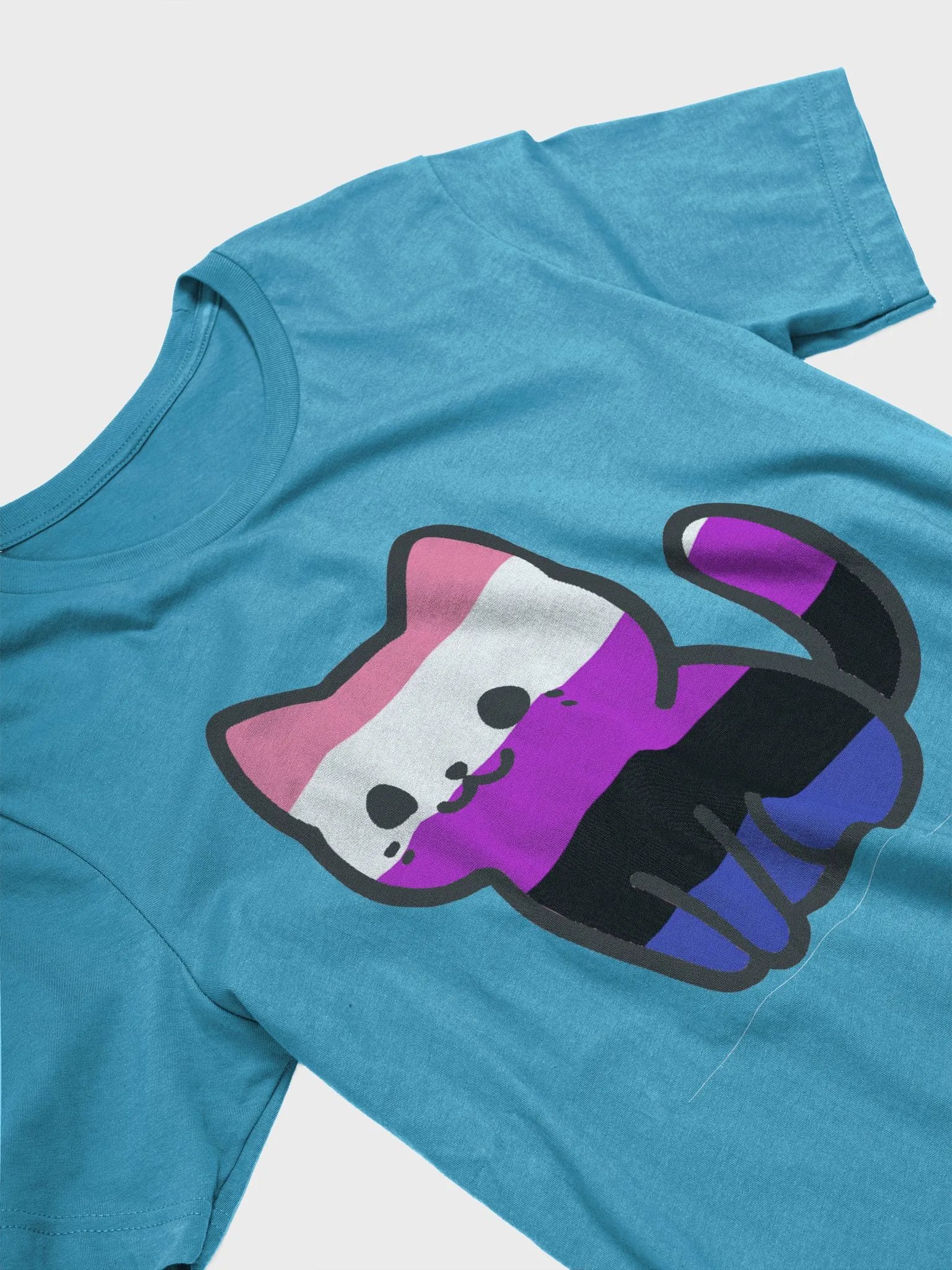 Genderfluid Pride Kitty Woman's Shirt product image (29)