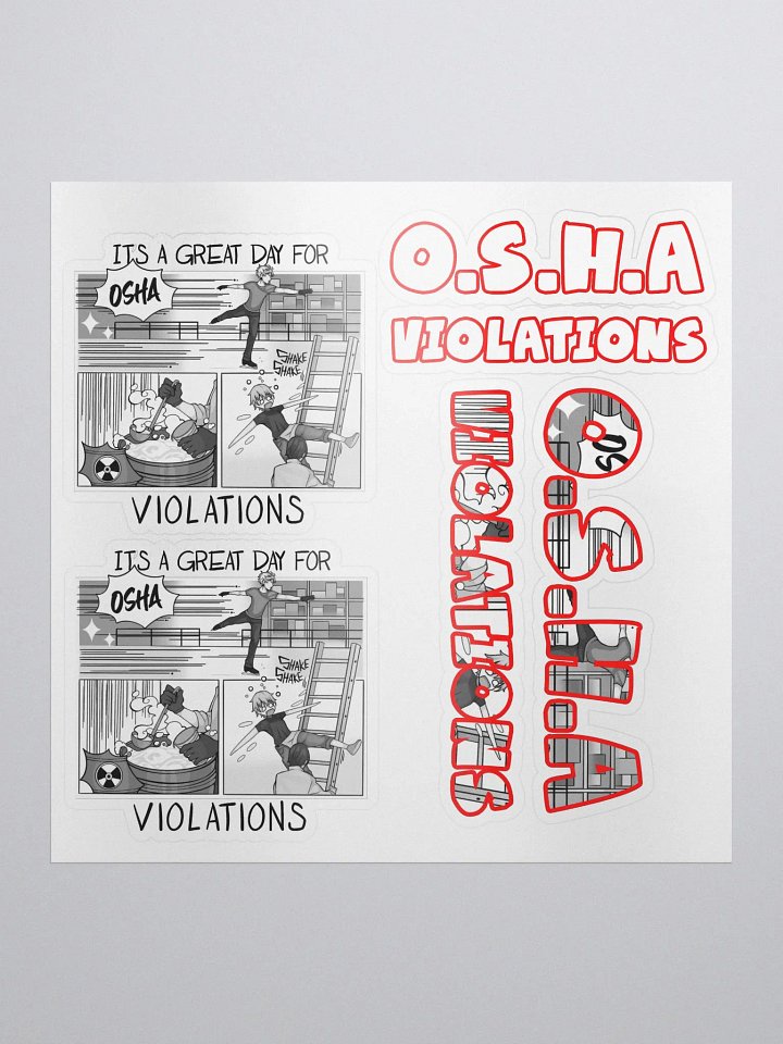 OSHA Sticker Sheet 2 product image (1)