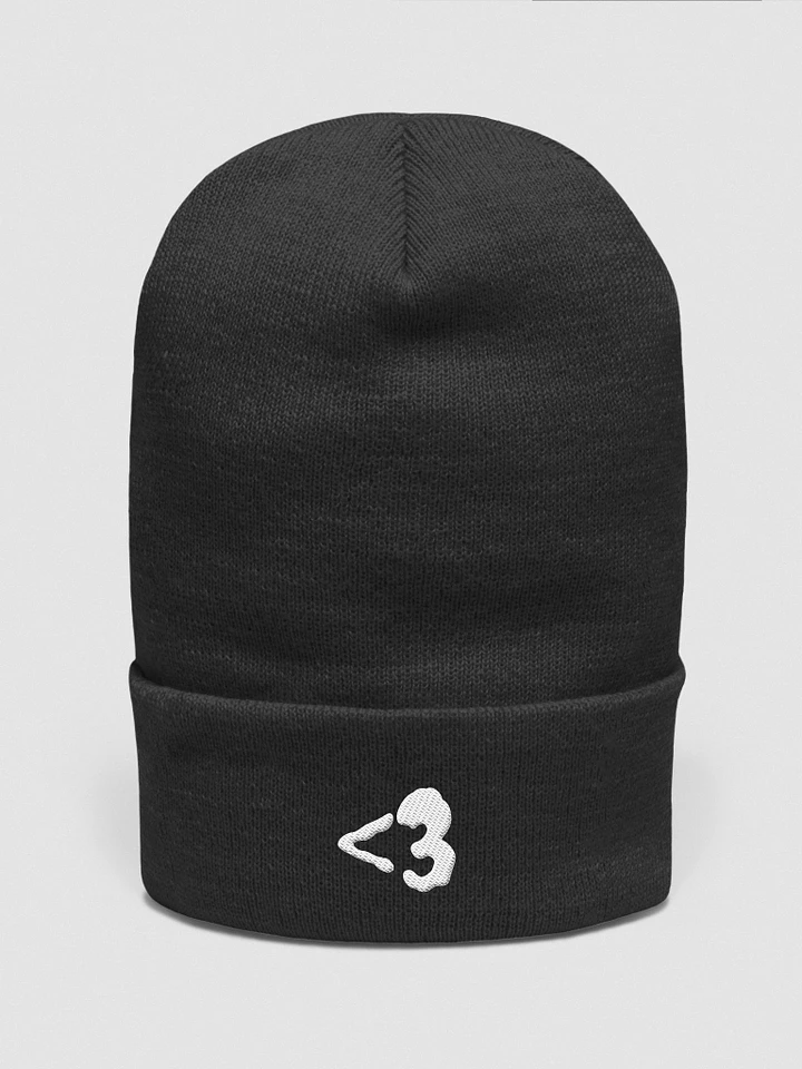 Less Than 3 - White Beanie product image (1)