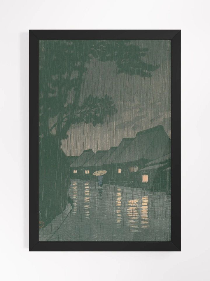 Rainy Night at Maekawa - Kawase Hasui product image (1)